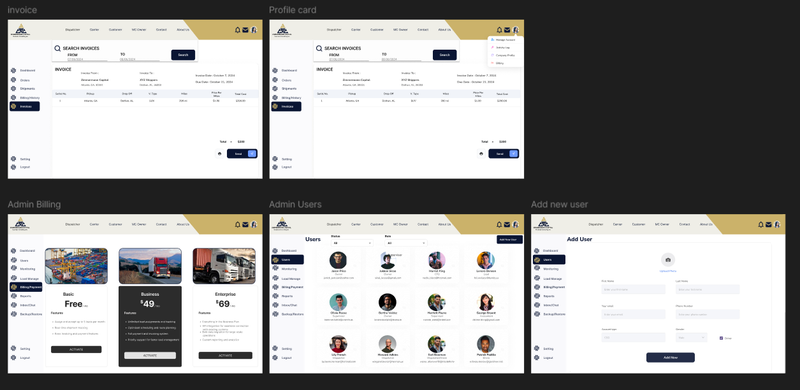 Innovative Freight Management Solutions | UI/UX Designer