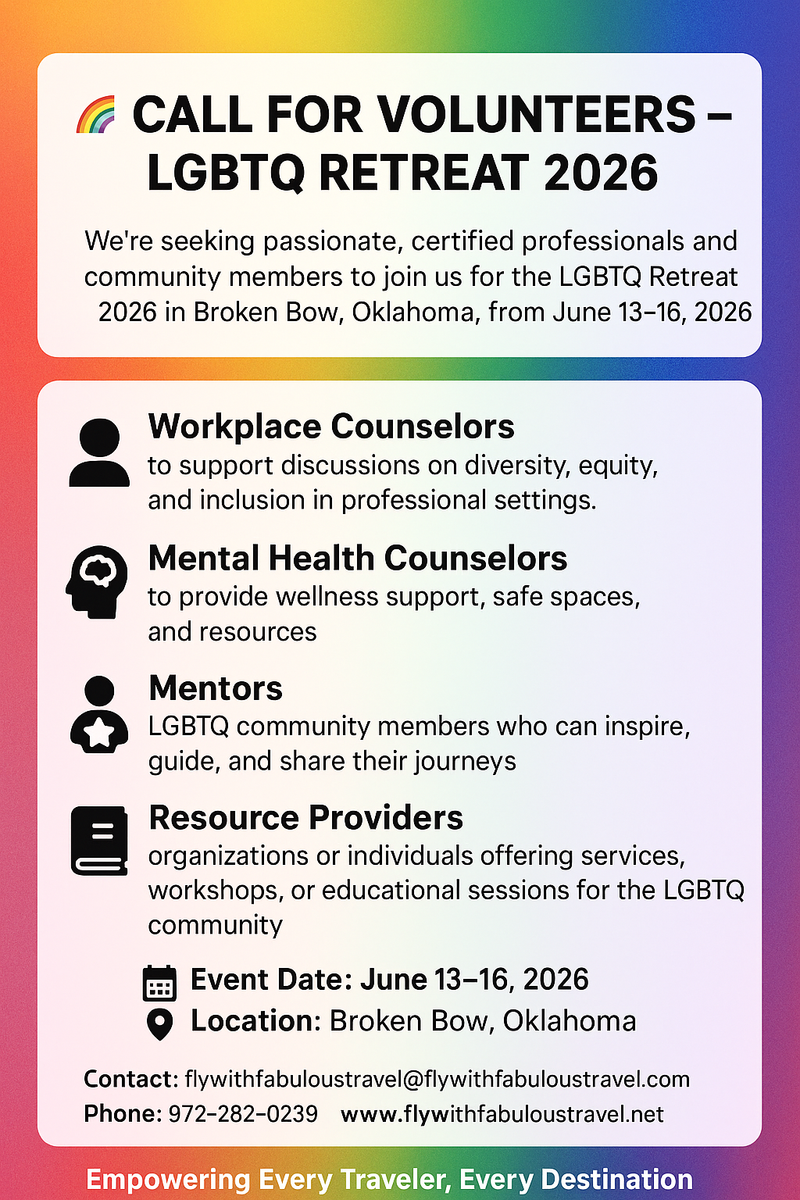 Call for Volunteers - LGBTQ Retreat 2026