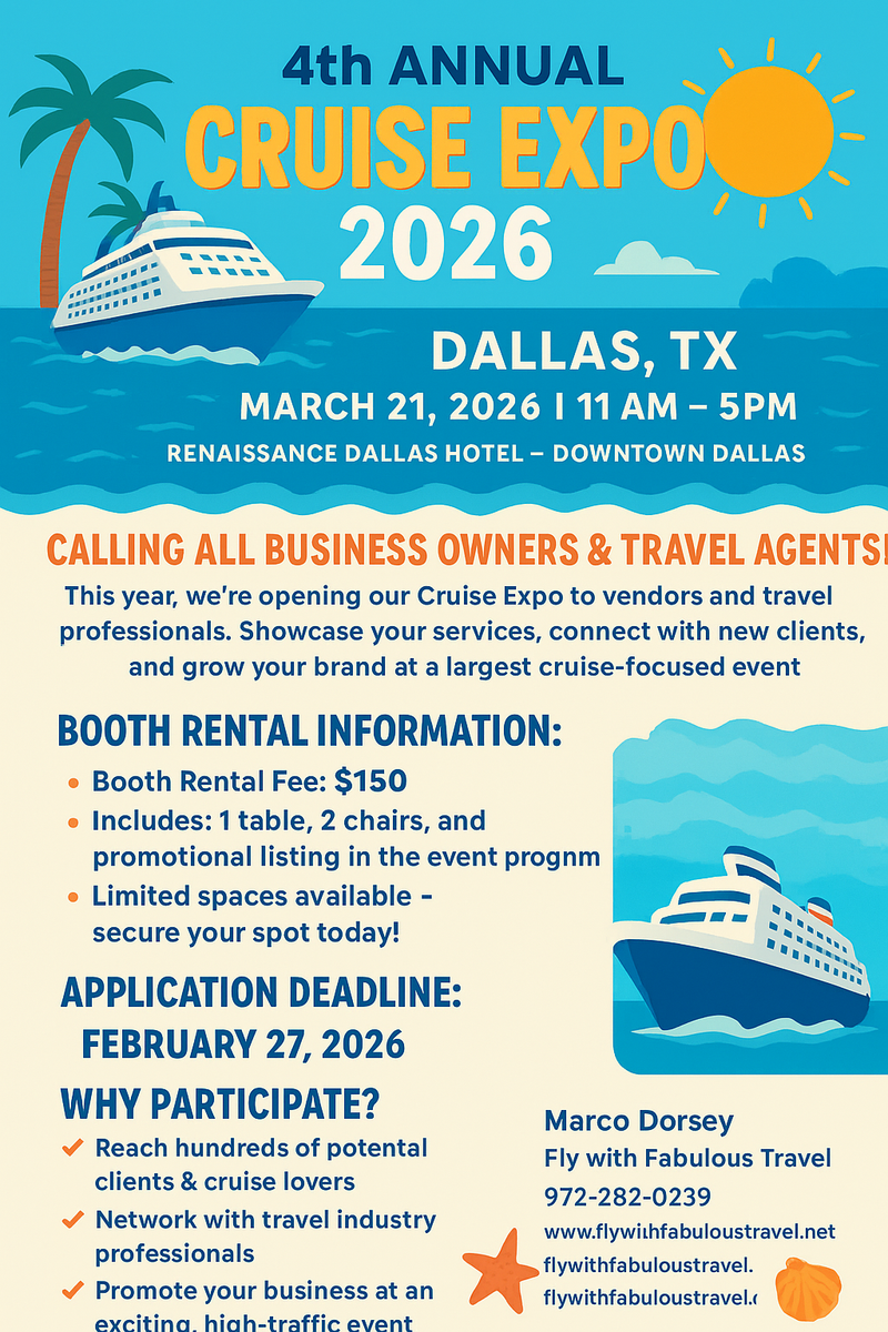 4th Annual Cruise & Travel Expo Dallas 2026