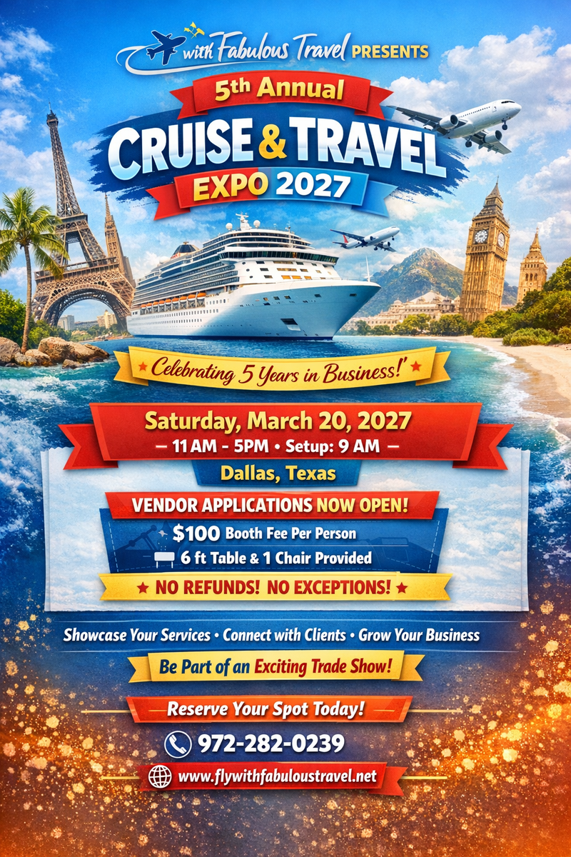 5th Annual Cruise & Travel Expo 2027 Dallas