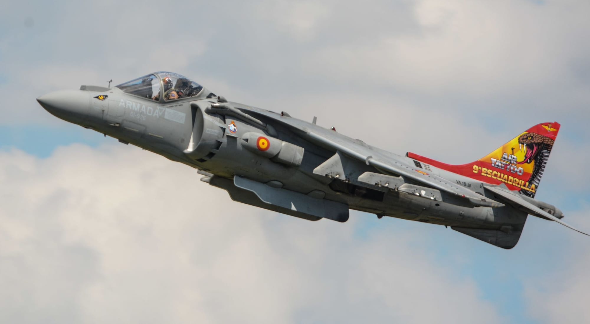 Los Harrier de la Armada premiados en el RIAT 2024