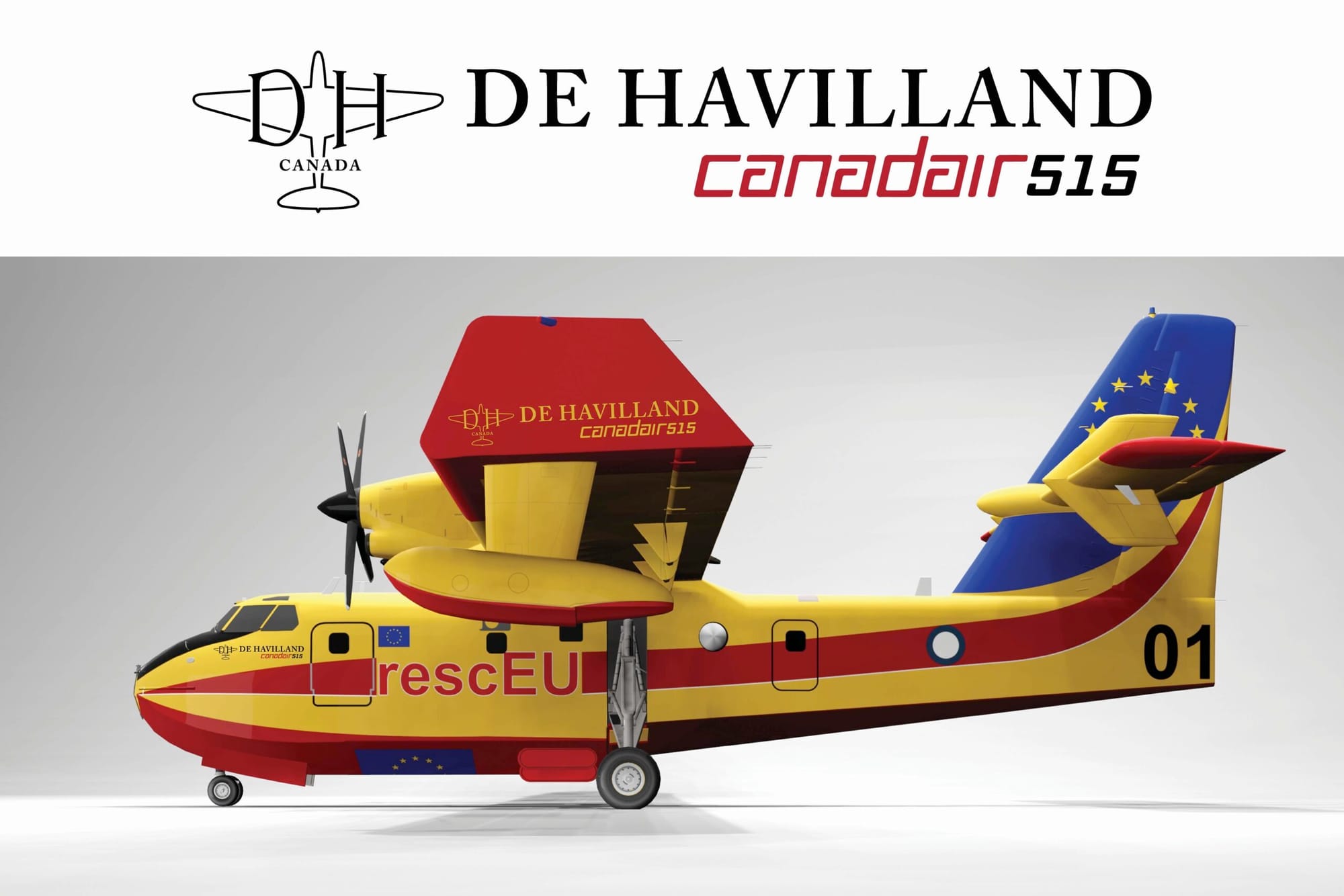 DE HAVILLAND CANADA CELEBRA LA COMPRA DE 22 AVIONES DHC-515 POR PARTE DE LA UNIÓN EUROPEA.