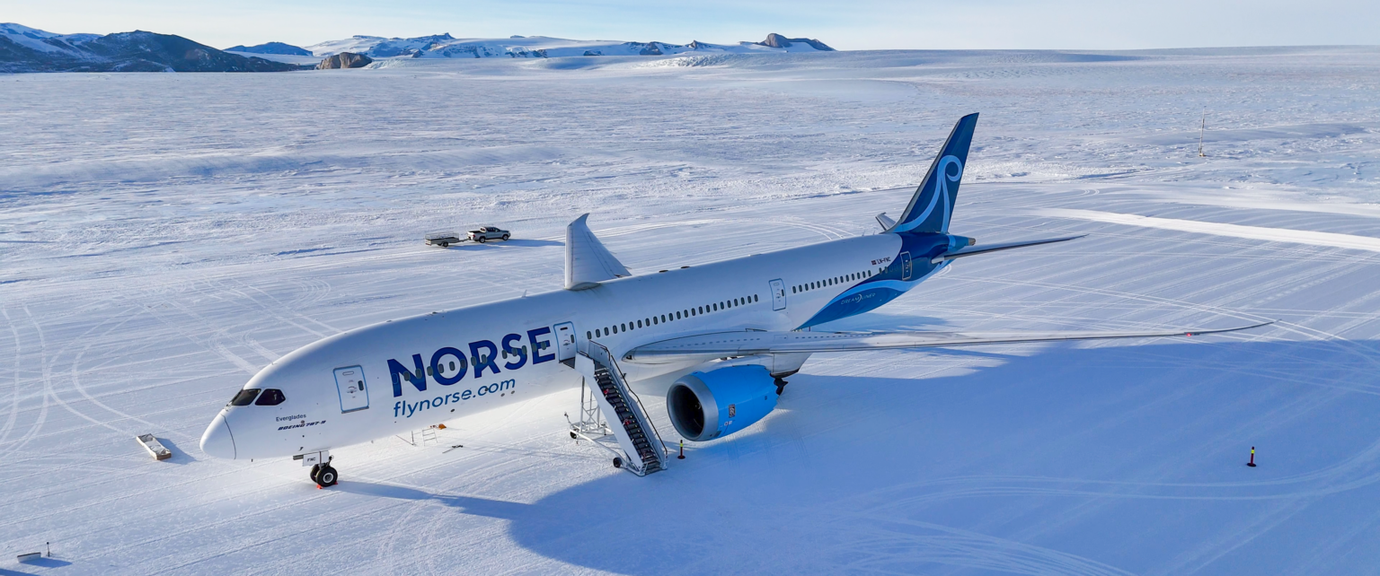 NORSE ATLANTIC ATERRIZA DE NUEVO EN LA ANTÁRTIDA CON UNO DE SUS BOEING 787 DREAMLINER