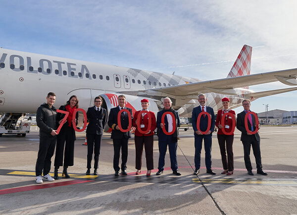 VOLOTEA TRANSPORTA SU PASAJERO NÚMERO 70.000.000