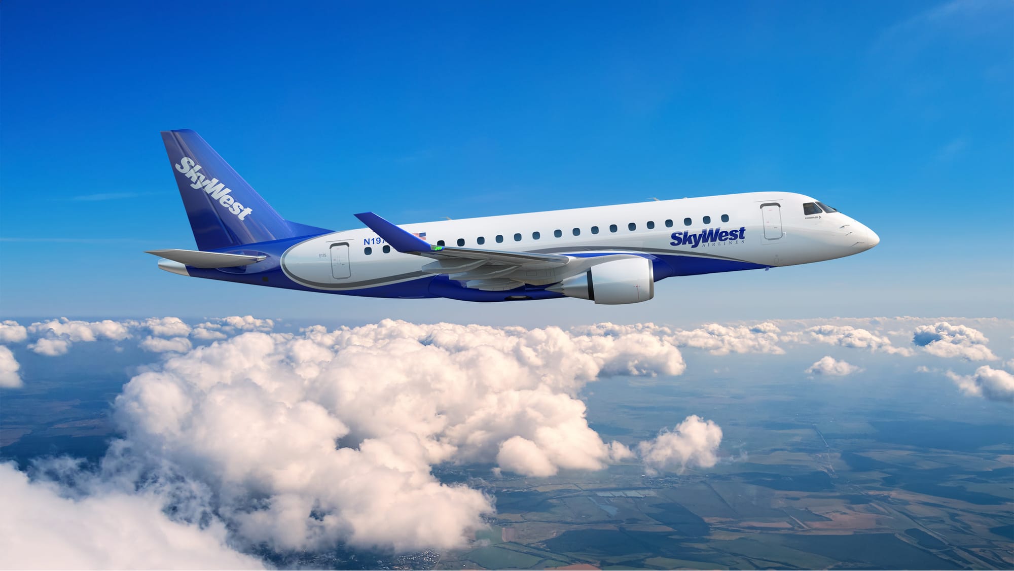 SKYWEST REALIZA UN PEDIDO EN FIRME DE 60 AVIONES EMBRAER.