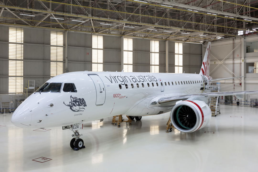 AZORRA ENTREGA EL PRIMER EMBRAER E190-E2 DE AUSTRALIA A VIRGIN AUSTRALIA