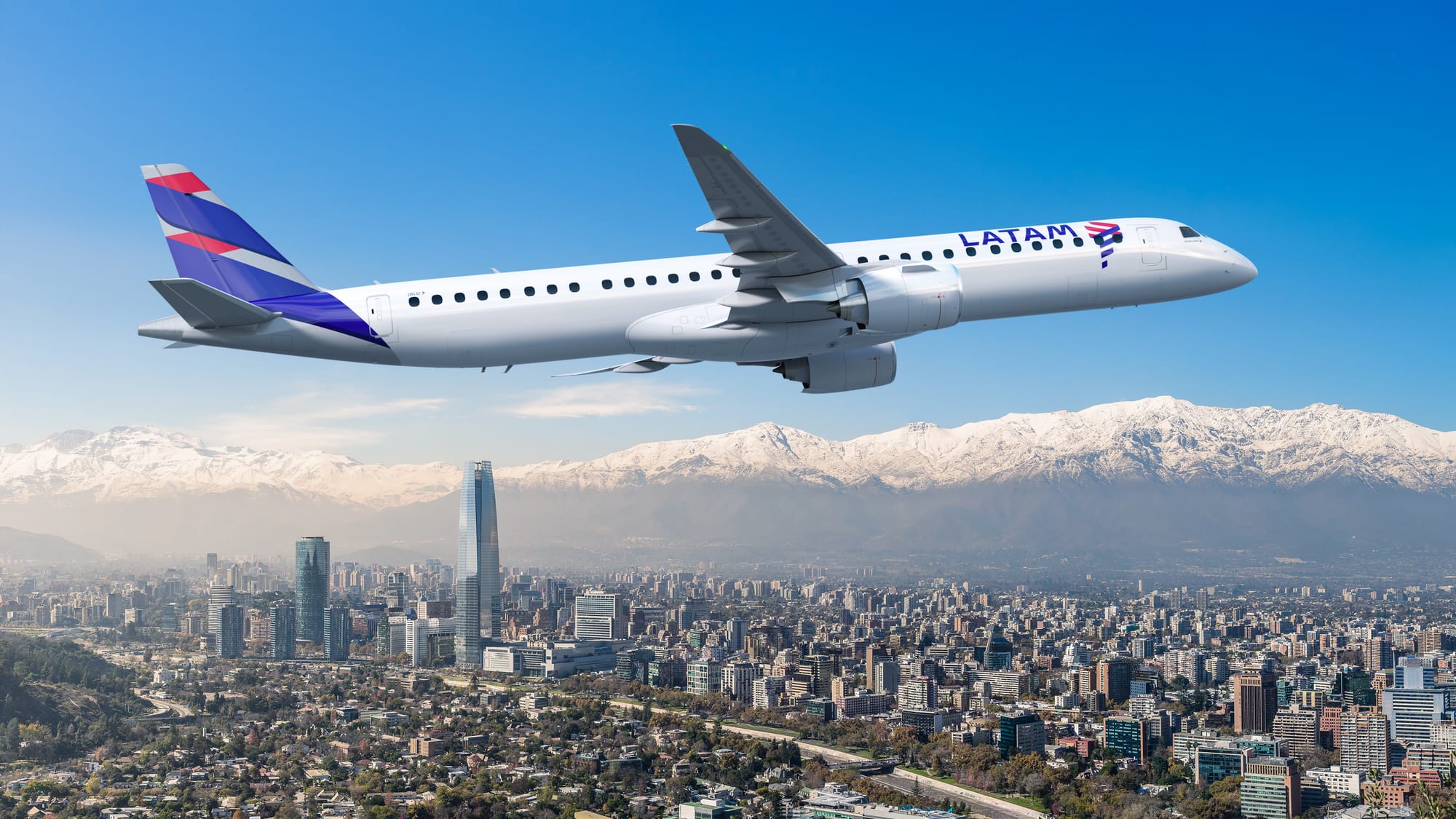 GRUPO LATAM ANUNCIA PLAN PARA IMPULSAR LA CONECTIVIDAD EN SUDAMÉRICA CON EL EMBRAER E195-E2