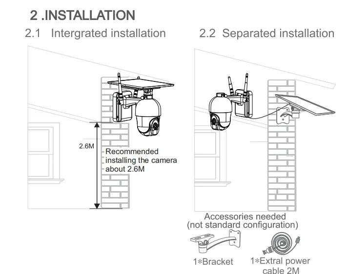 Tuya Outdoor Solar Light Wireless WiFi Camera Analytics HD 1080 2MP Support Tuya App 2 Way Audio PTZ Camera