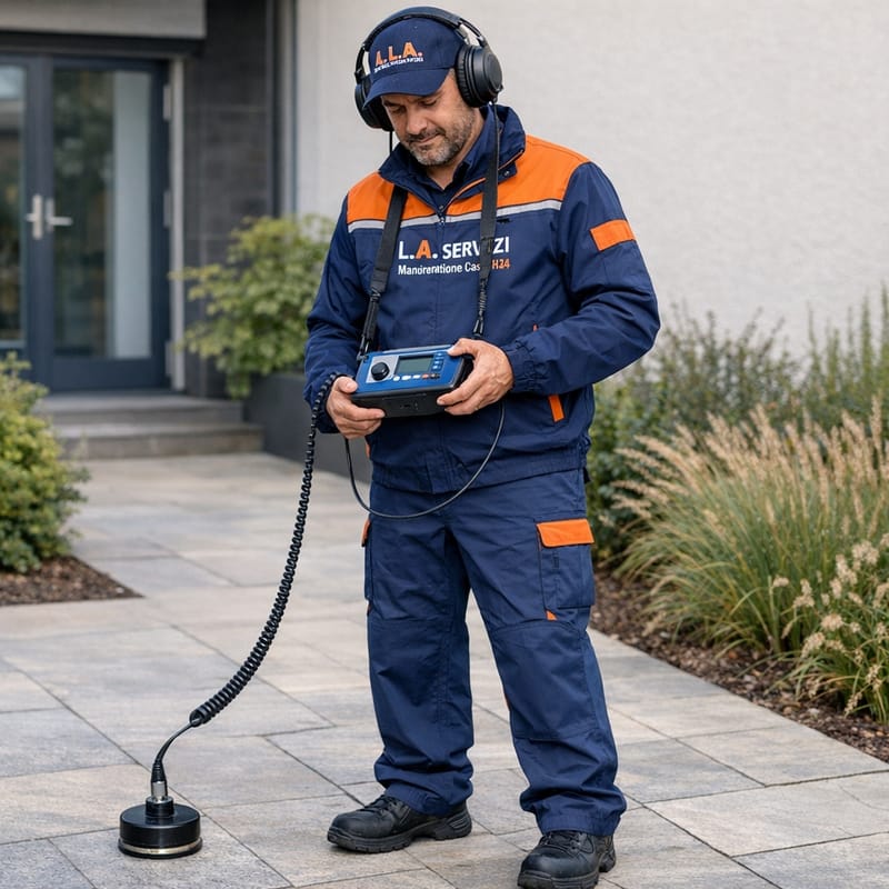 RICERCA PERDITE ACQUA E GAS INTERNE ED ESTERNE TECNICHE NON INVASIVE SENZA ROMPERE