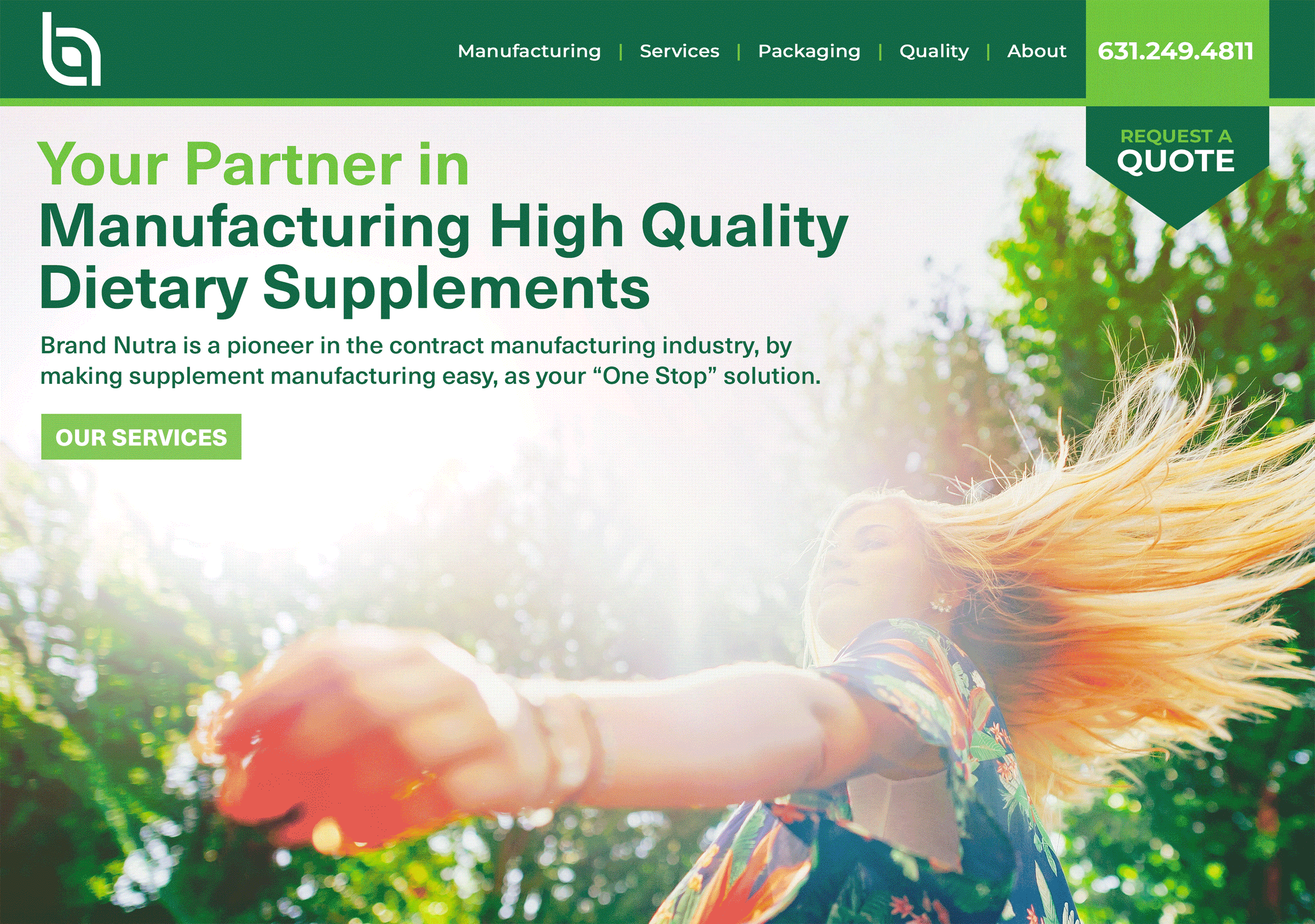 Brand identity and website.