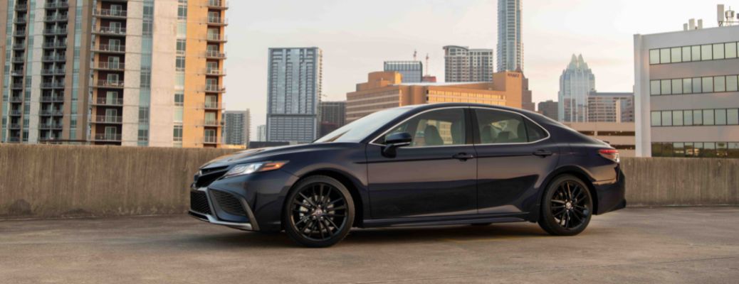 2022 Toyota Camry-exterior-black Via Heritage Toyota.