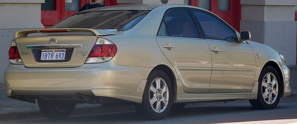 The 2004-2006_Toyota_Camry_(MCV36R)_Azura_V6_sedan_Big Daddy is very popular in Nigeria EurovisionNim via Wikimedia.