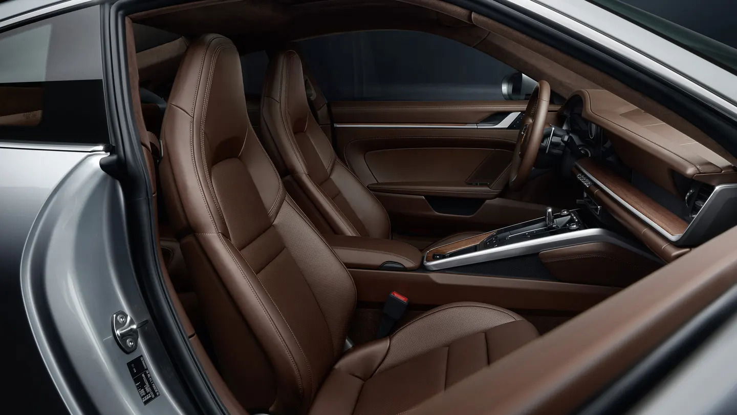 Porsche 911 interior.