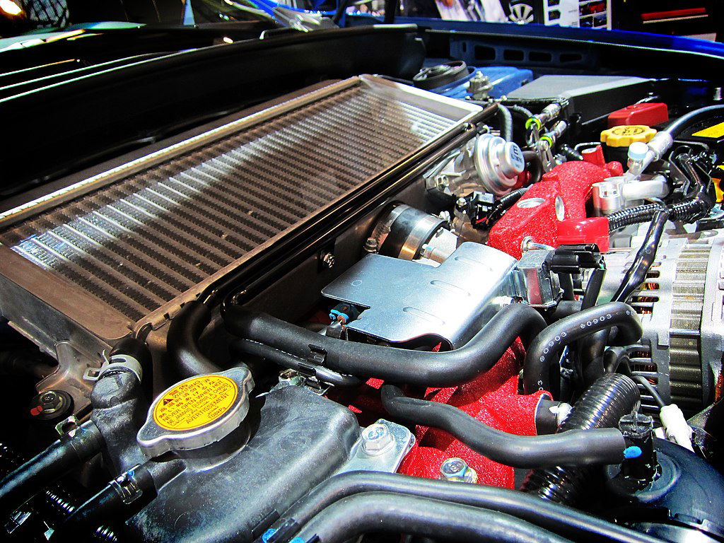 Subaru_Impreza_WRX_STi_Engine_Bay atzerok via Wikimedia.