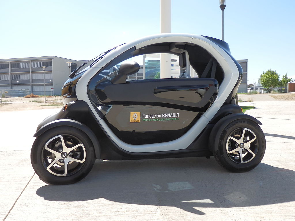 The most affordable EV, Renault_Twizy_ Ajzh2074 via Wikimedia.