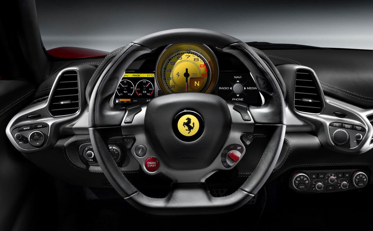 Ferrari 458 Italia technology.