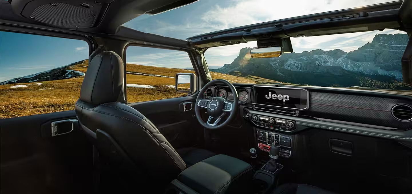 2024 Jeep Wrangler interior.