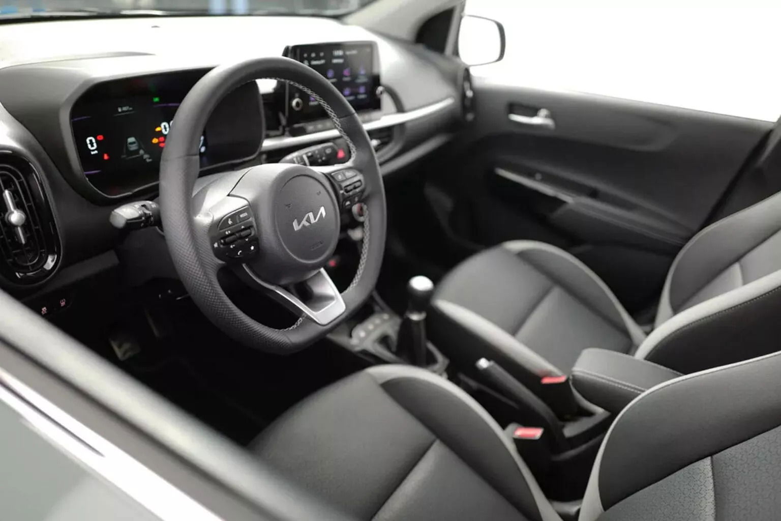 Redesigned Kia Picanto interior.