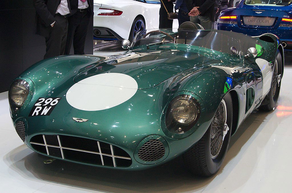 Rare cars - Aston_Martin_DBR1 at the 2013 Geneva Motorshow Clément Bucco-Lechat via Wikimedia.