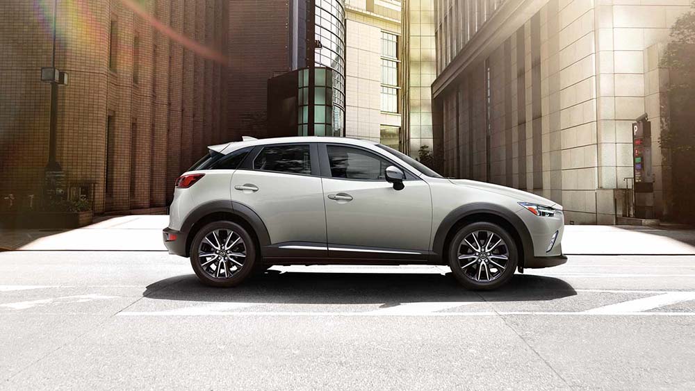 2017 Mazda CX-3 has poor rearward visibility.