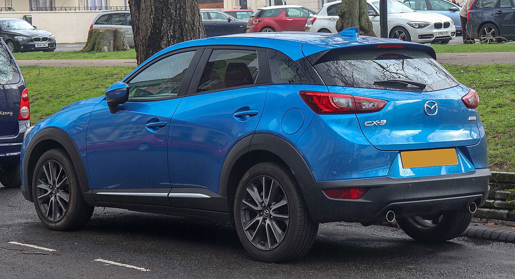 Common problems with the 2017 Mazda CX-3 - 2017 Mazda CX-3 rear Vauxford via Wikimedia.