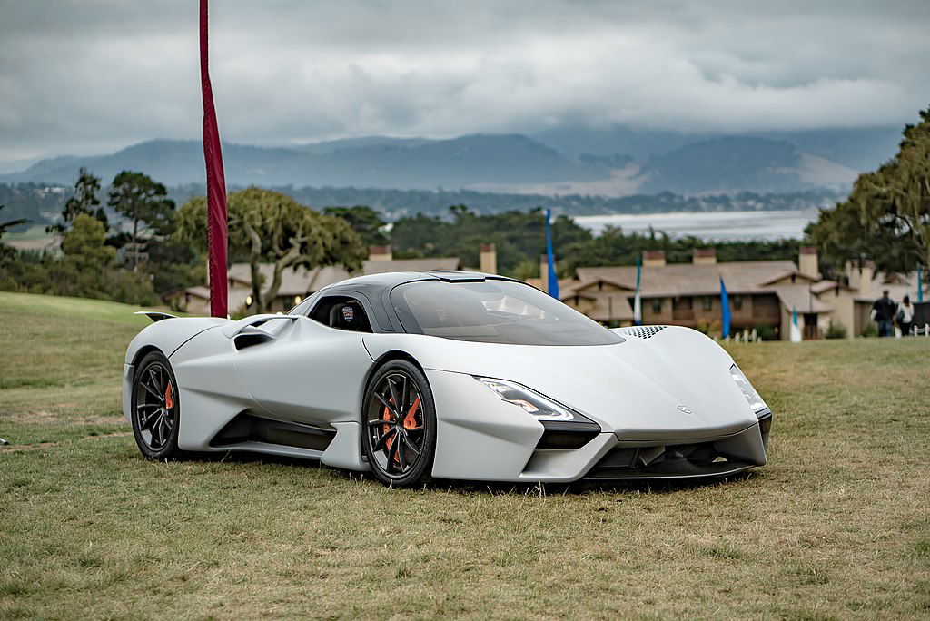 The fastest car with manual transmission - 2019_SSC_Tuatara_at_Pebble_Beach_Press_Conference SSCNA via Wikimedia.