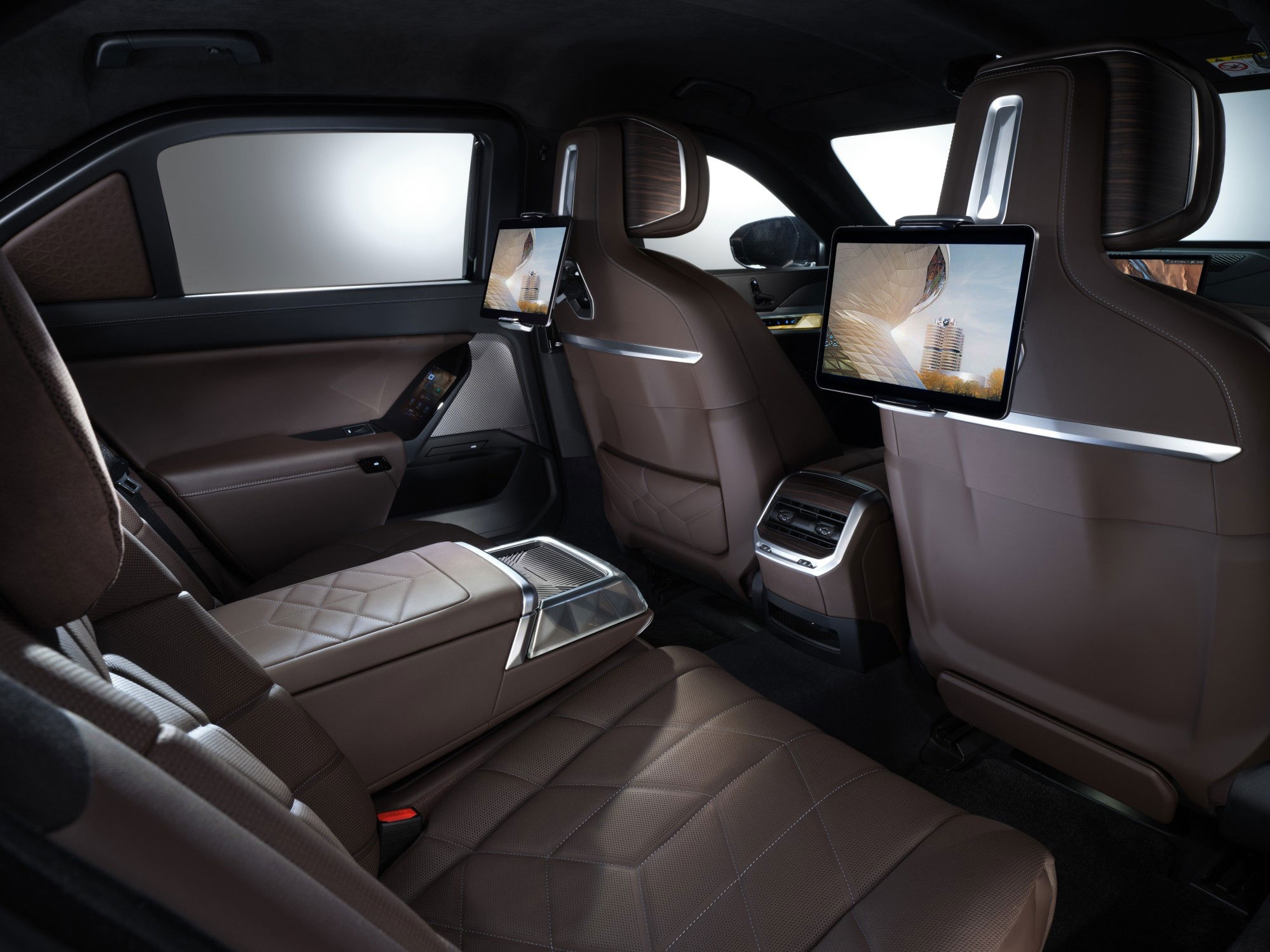 Armored BMW 7 Series interior.