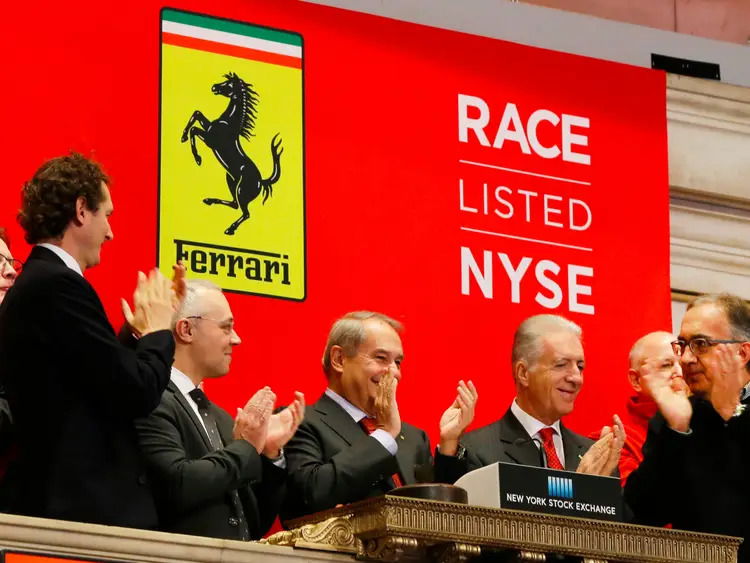 Ferrari stock via Business Insider.