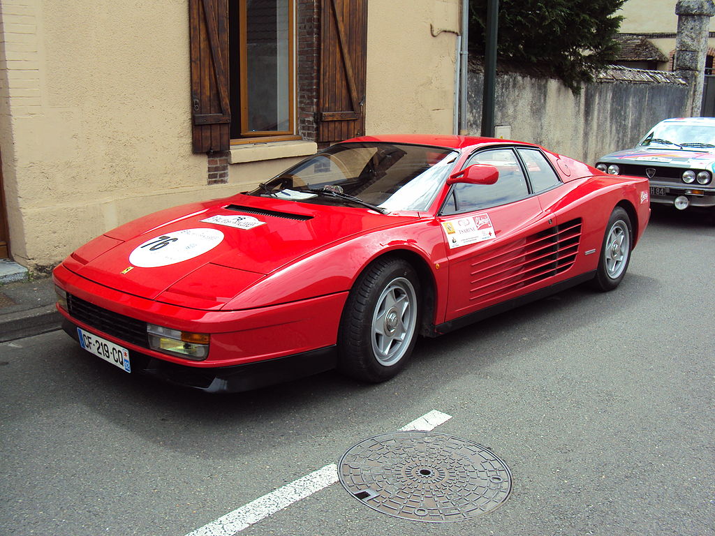 1984 Ferrari_Testarossa_Rallye_des_Princesses_2014_ Blood Destructor via Wikimedia.