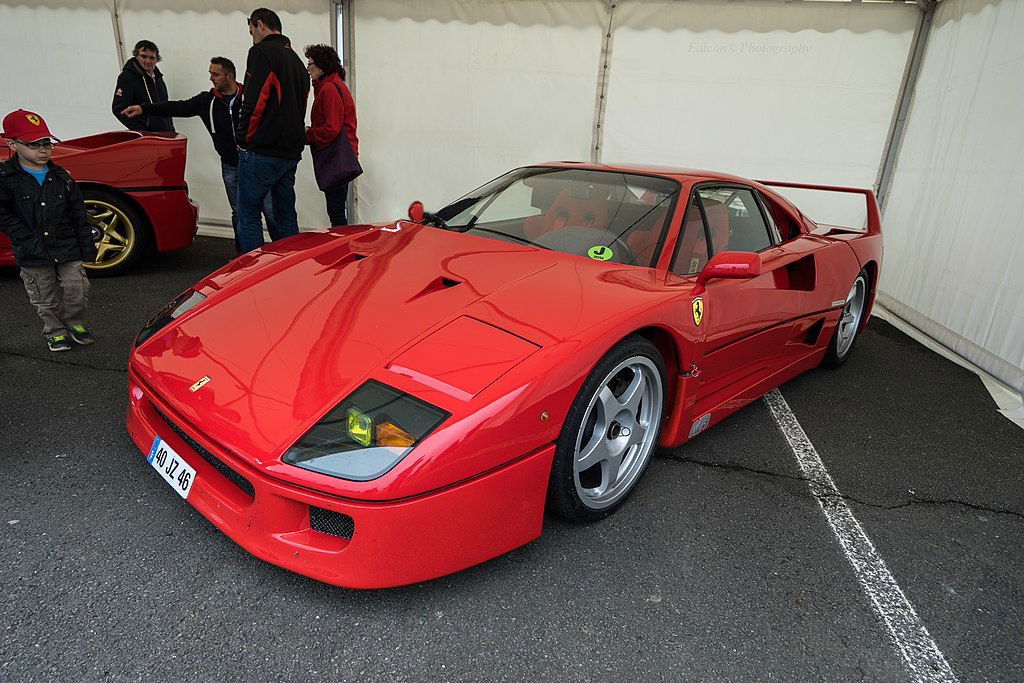 1987 Ferrari F40 Falcon Photography via Wikimedia.