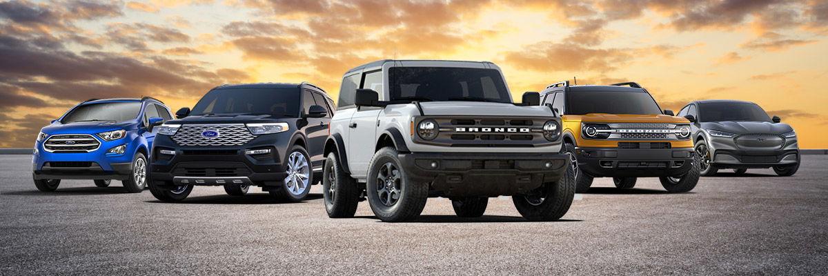 Ford lineup via Baxter Ford.