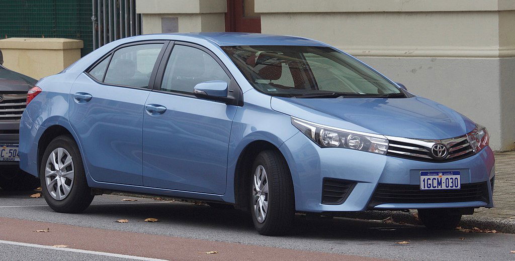 2016_Toyota_Corolla_(ZRE172R)_Ascent_sedan EurovisionNim via Wikimedia.