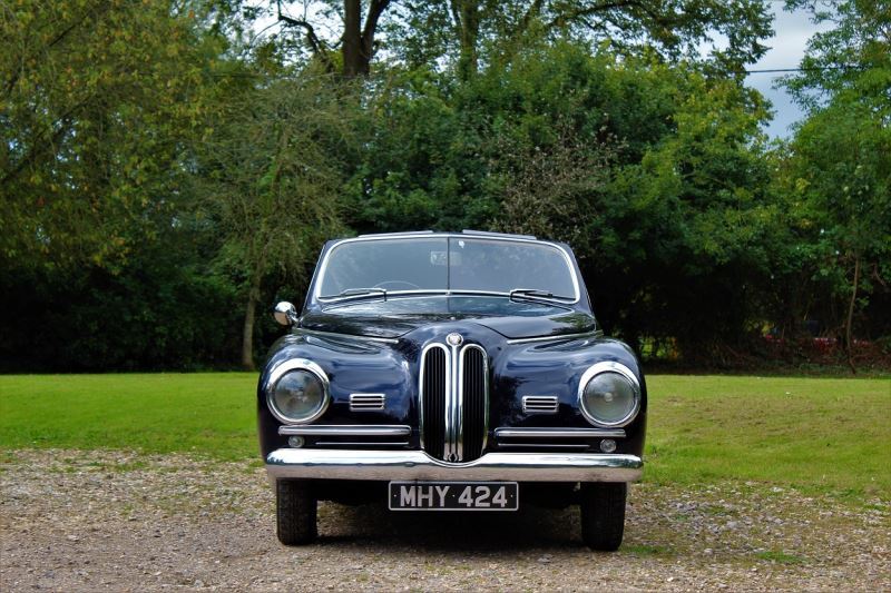 1950 Bristol 401 Farina Cabriolet front via SLJ Hacket.jpeg.