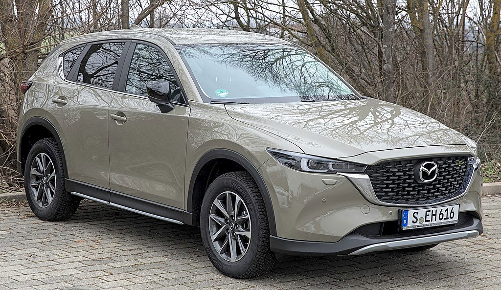 Mazda Soul of Motion and SKYACTIV - 2023 Mazda_CX-5_Newground Alexander-93 via Wikimedia.