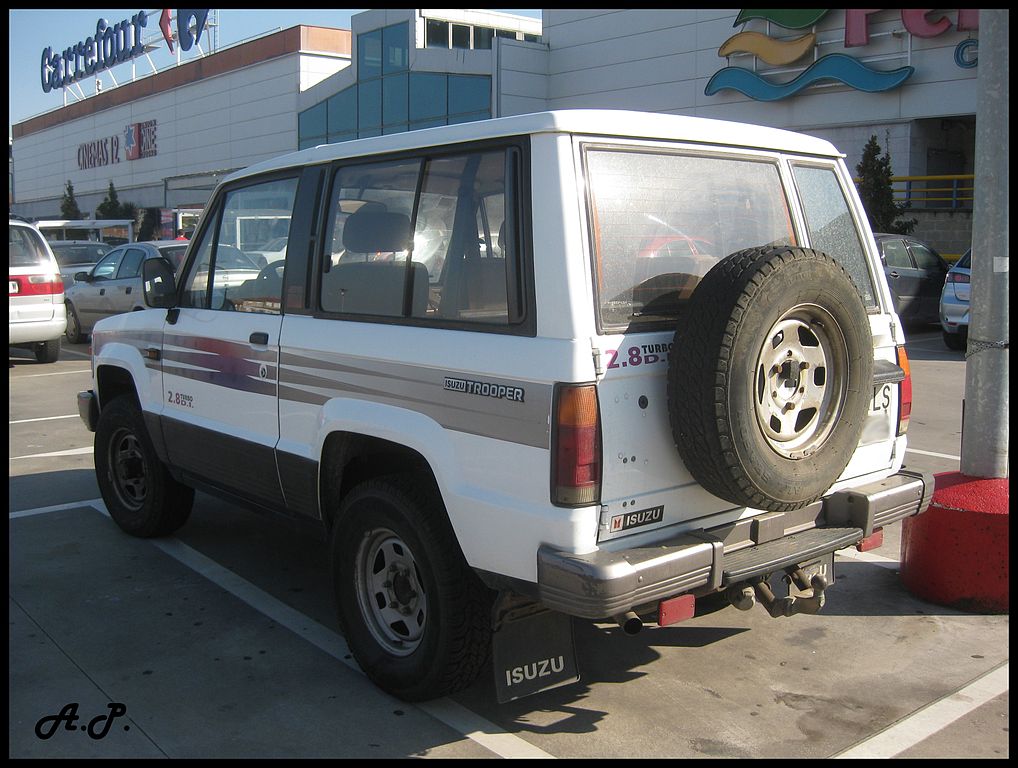 Longlasting SUV - 1990_Isuzu_Trooper_Turbo rear / Spanish Coches via Wikimedia.