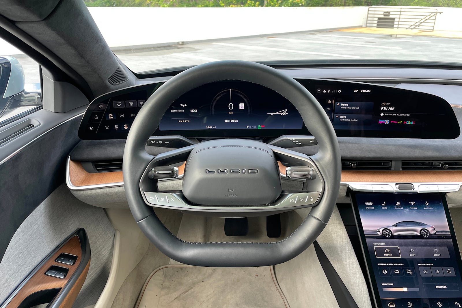 2023 Lucid Air cockpit.