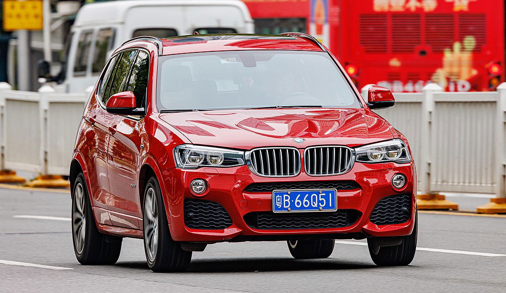 BMW_X3_(F25)_China Dinkun Chen via Wikimedia.