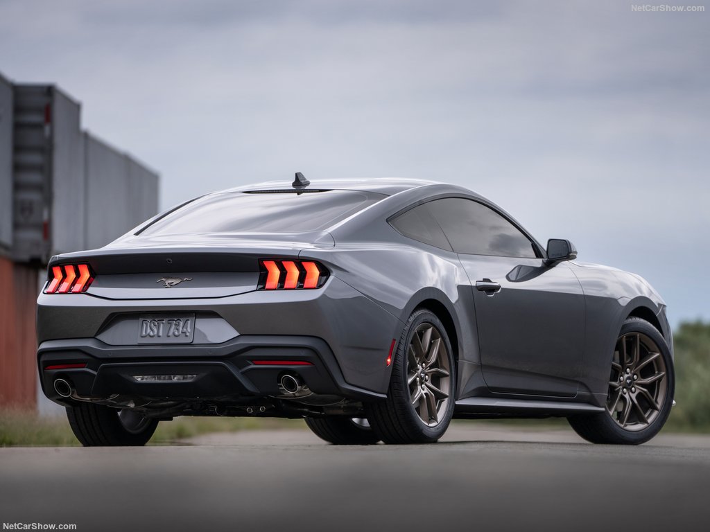 2024 Ford Mustang coupe rear.