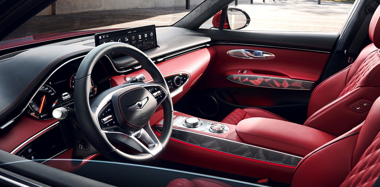 2023 Genesis GV70 interior.