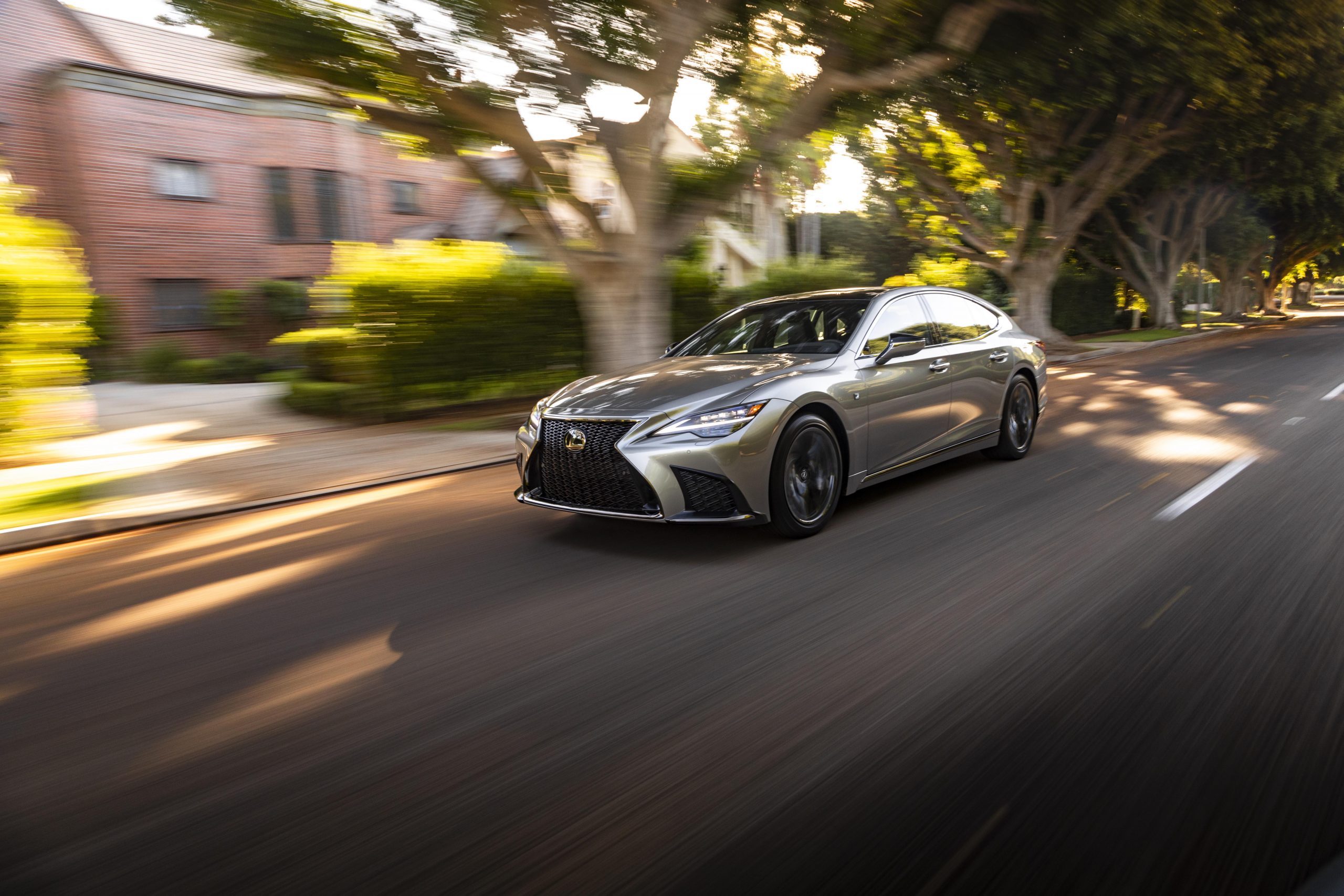 2024 Lexus LS 500 F-Sport Atomic Silver.