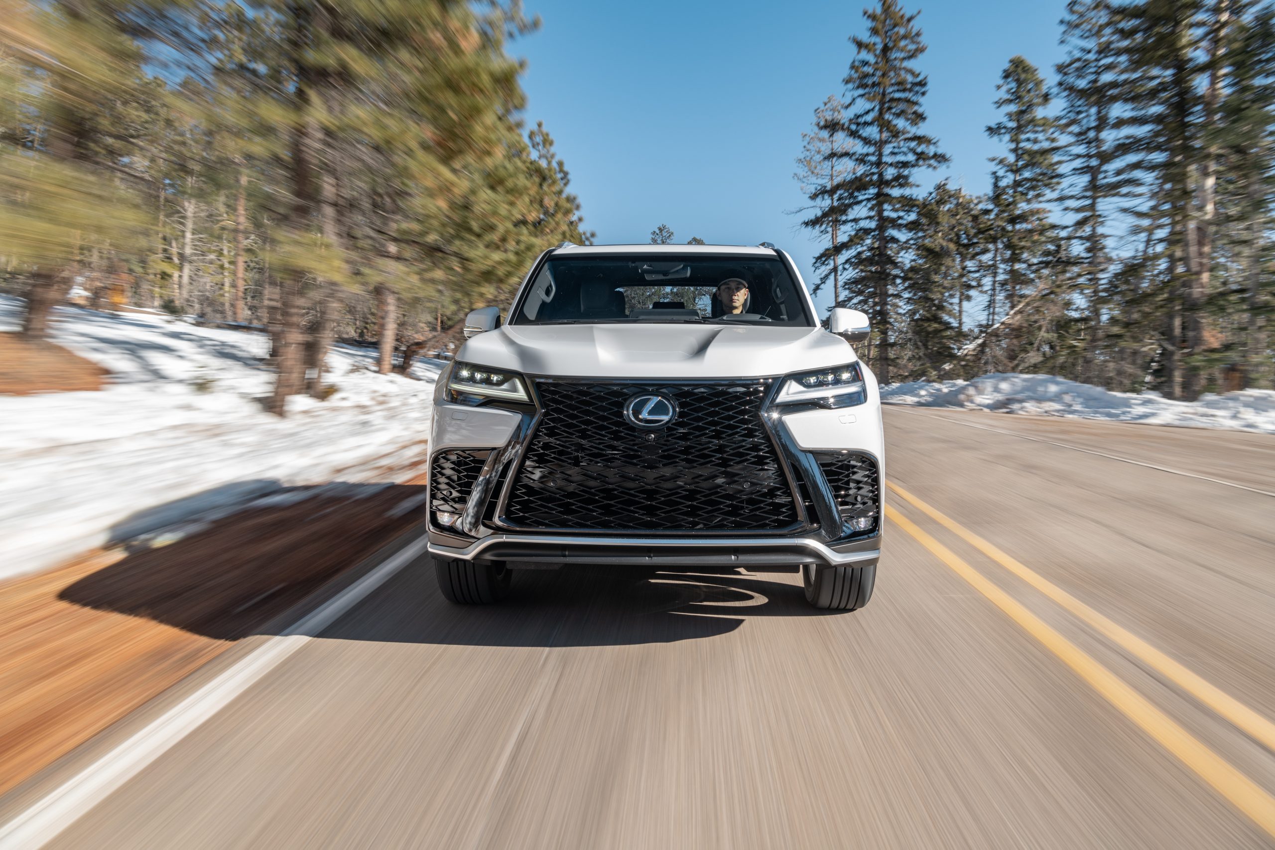 2024 Lexus LX600 front fascia.