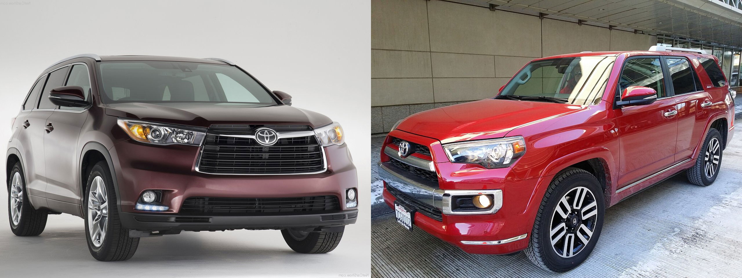 2014 Toyota Highlander versus Toyota 4Runner.