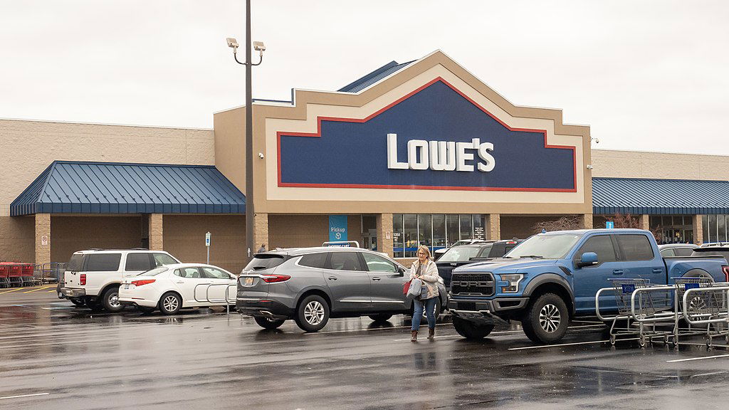 Sleeping in your car at LOWE's.