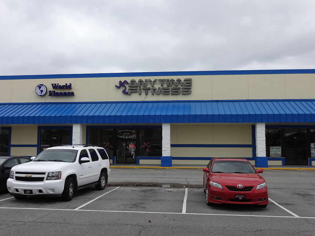 Sleeping in your car at Anytime Fitness parking lot.