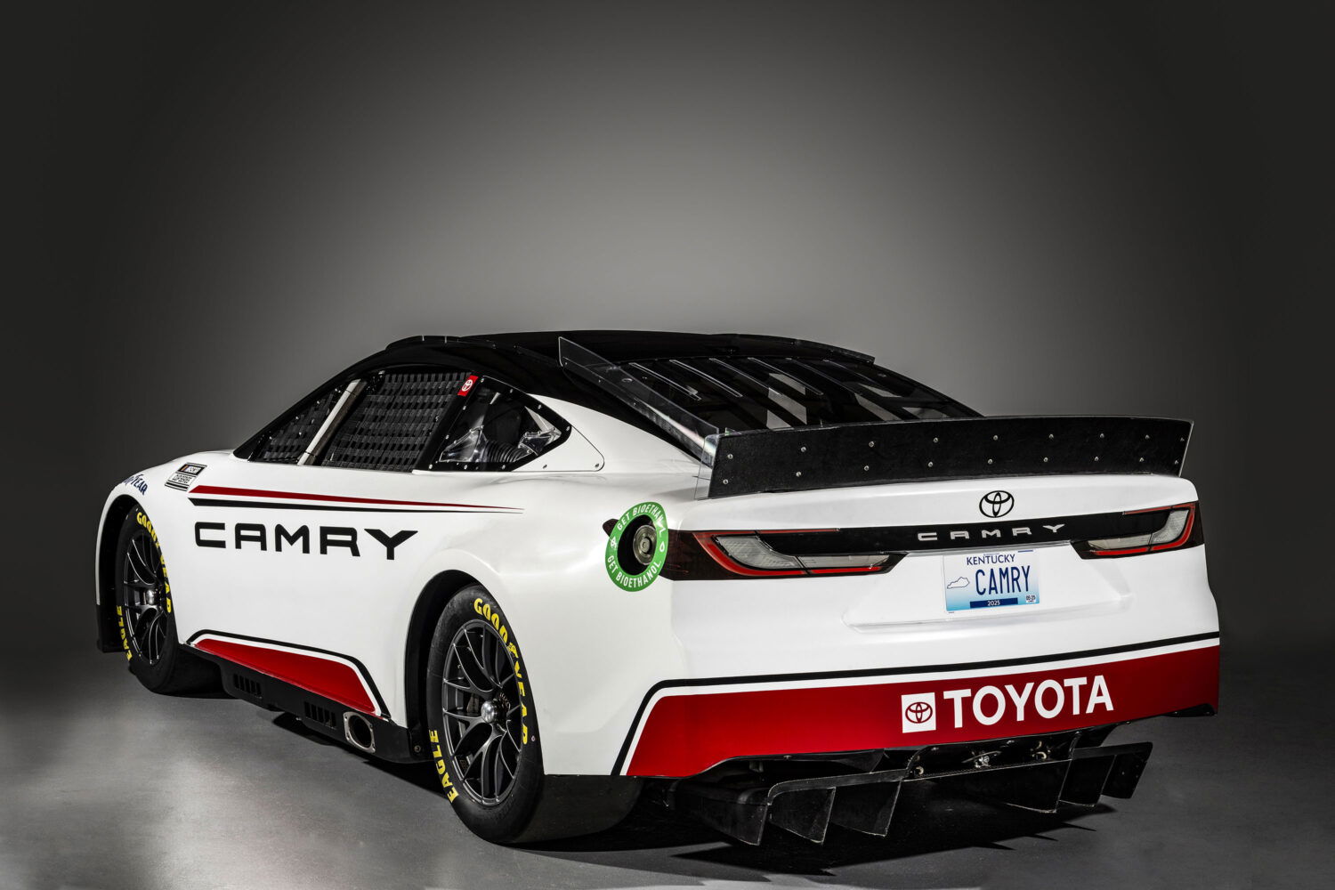 2024 Toyota Camry XSE NASCAR Cup race car rear.