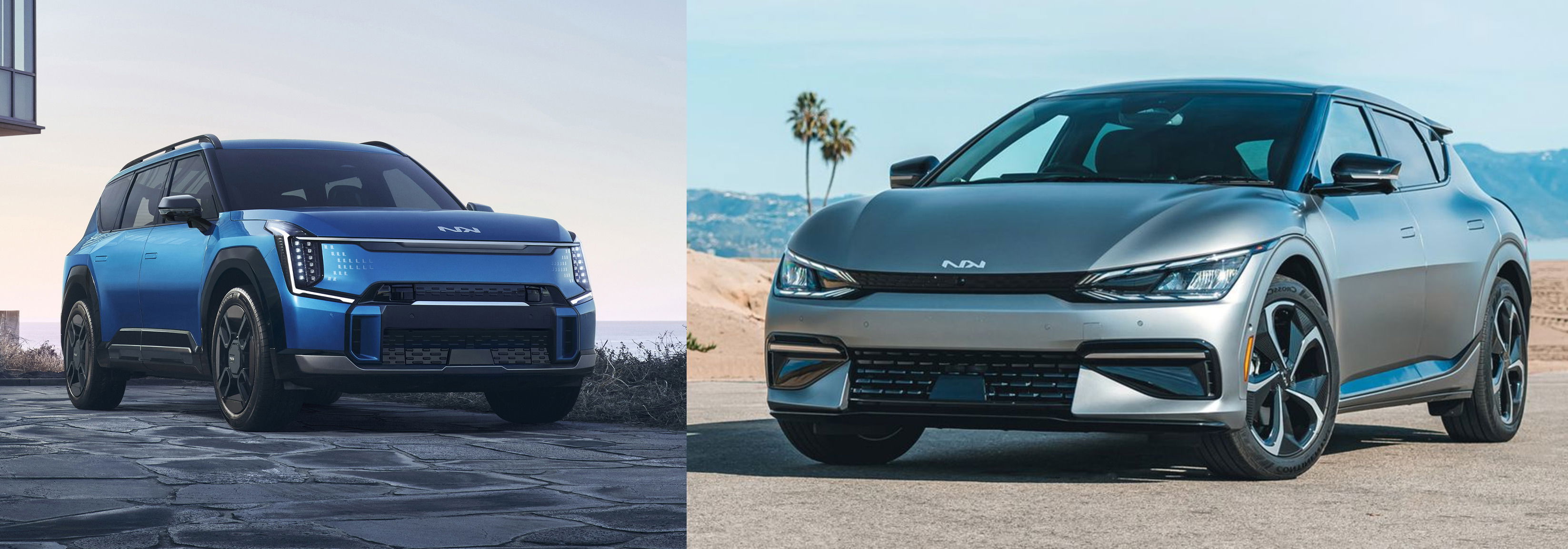 2024 Kia EV9 versus EV6 comparison.