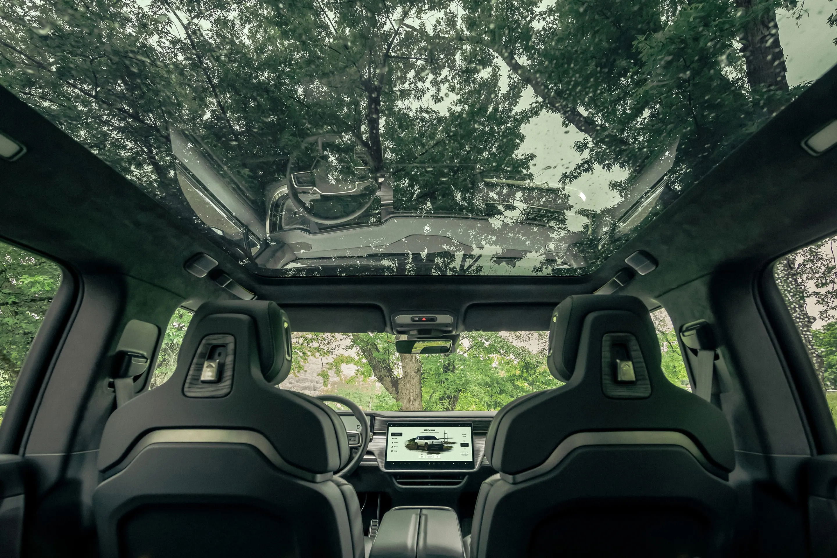 2023 Rivian R1S interior.