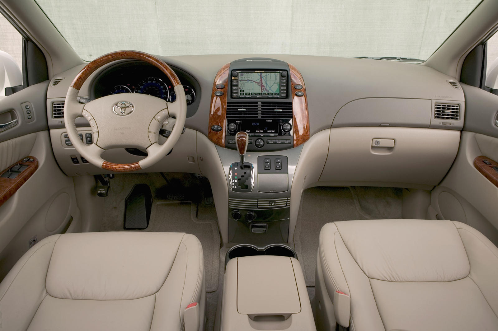 2010 Toyota Sienna dashboard.