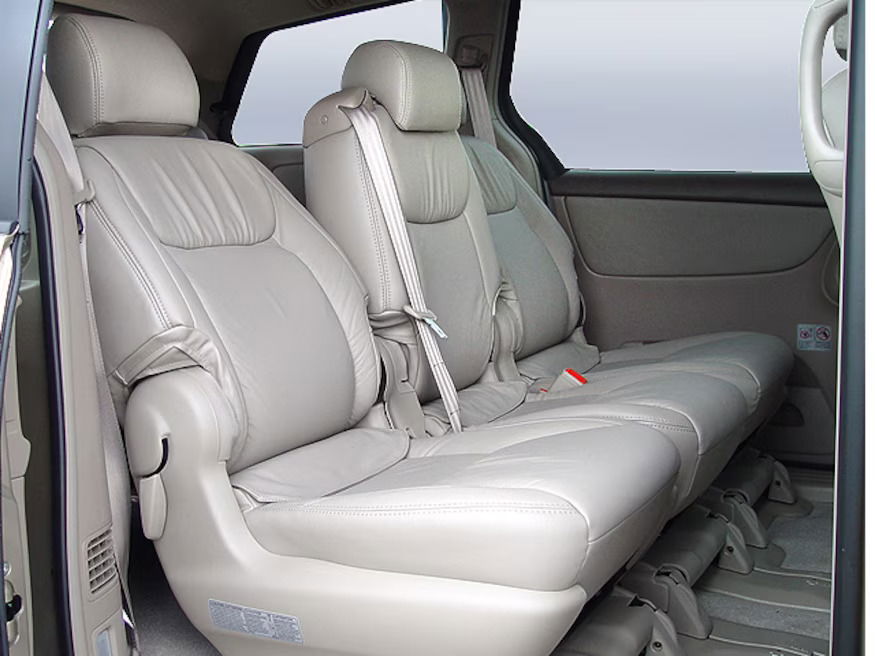 2005 Toyota Sienna rear seat.