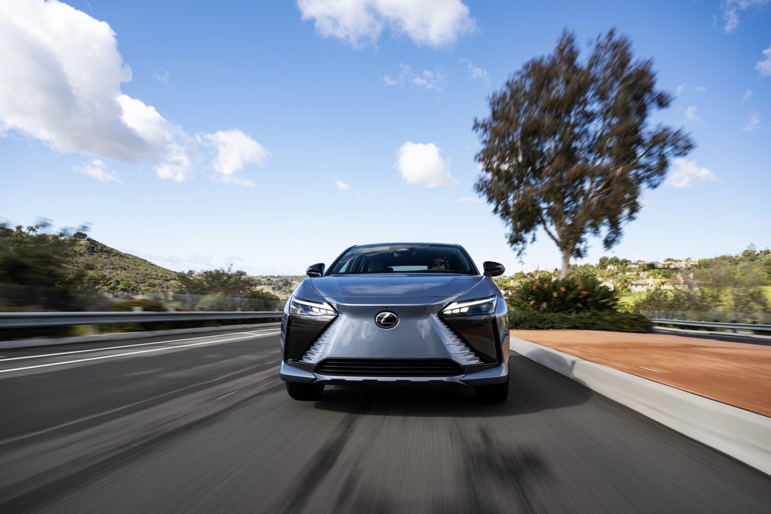 2024 Lexus RZ front fascia.